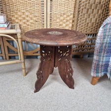 Indian Carved Folding Side