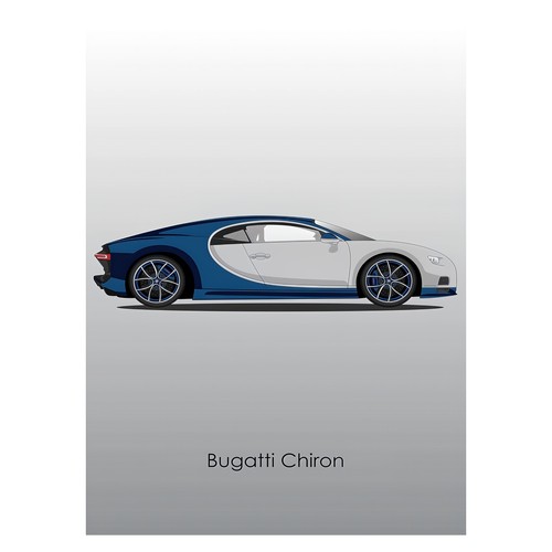 Bugatti chiron illustration - bugatti,