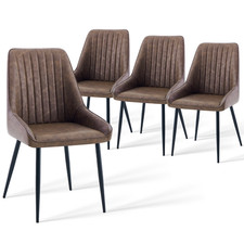 Set dining chairs faux - set, of