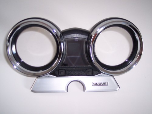 Speedometer cover top chrome - top,