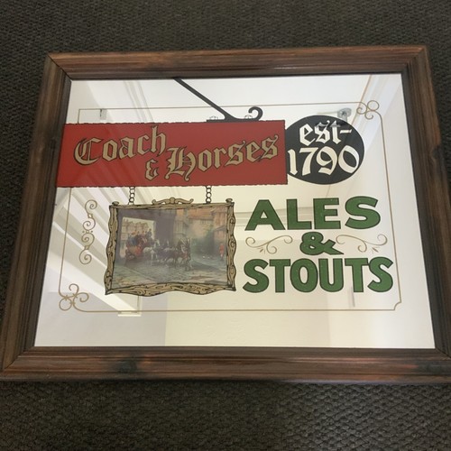 Coach horses pub mirror - &,