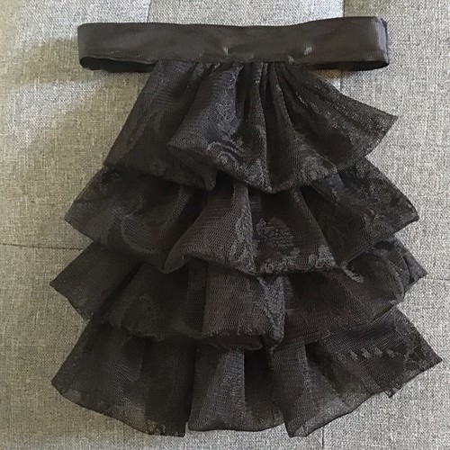 Jabot cravat black - cravat, in