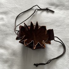 Soft Leather Drawstring Pouch