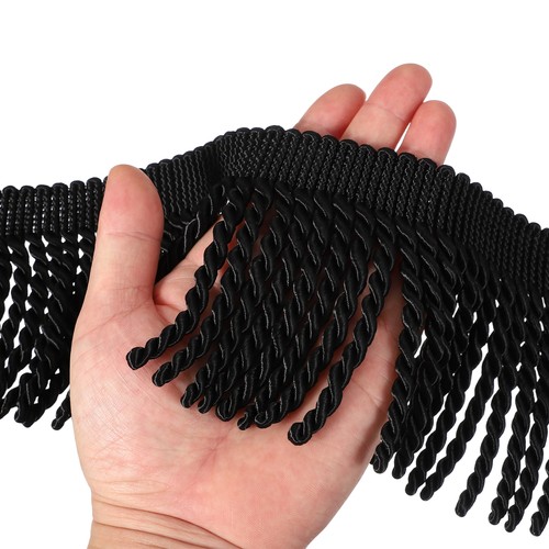 Black fringe trim yards - yards, x