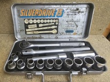 Draper Silverdrive 15 Socket Set w/ 1/2 Inch Drive - Complete In Tin
