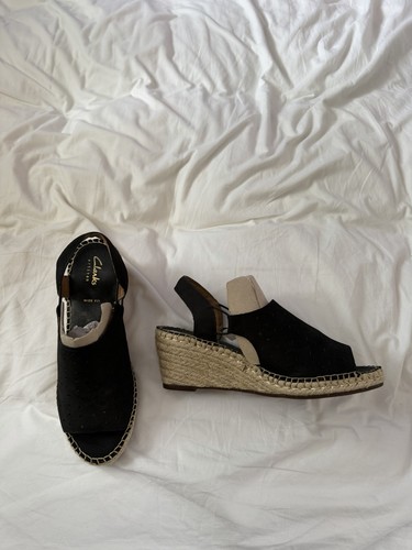 Ladies clarks black leather - ladies,