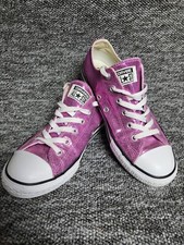 Ladies Pink Glitter Converse