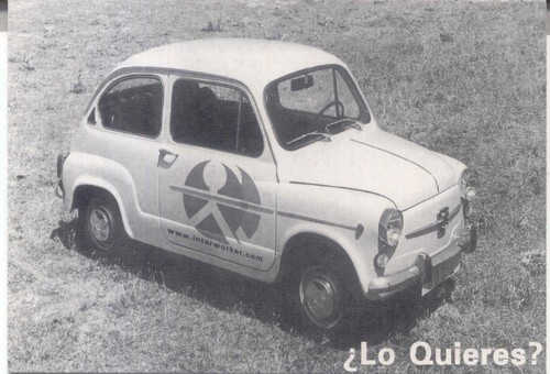 Fiat 600 postcard - , used