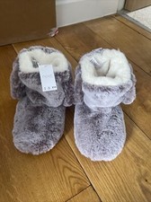 Brand New With Tags NEXT GIRLS Super Soft Touch Bunny SLIPPER BOOTS SIZE 10 Kids