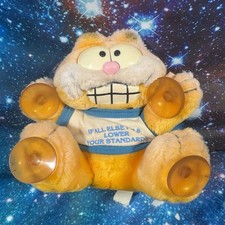 Vintage 1978 Garfield 'Stuck On You' Plush Stuffed Animal Suction Cup Window Toy