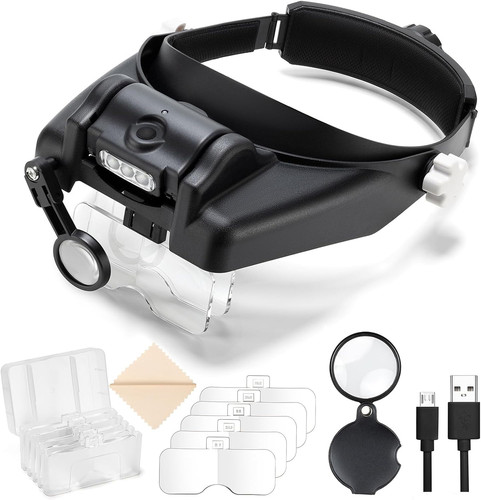 14x magnifying glass with - 1x-14x,