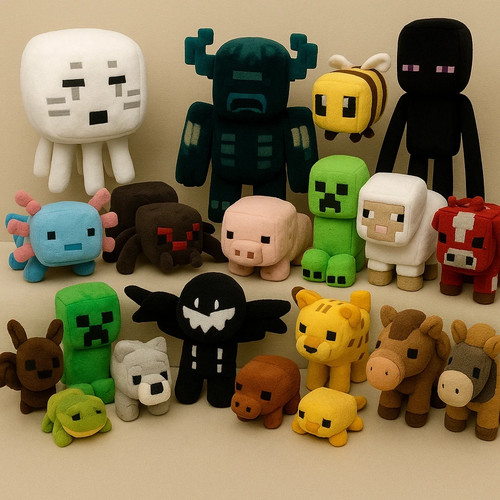 Minecraft plushie stuffed - mc,