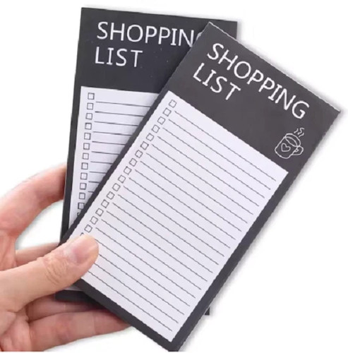 Magnetic shopping list pad - list,