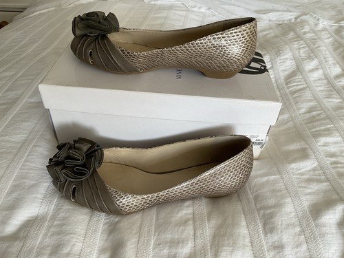 Nine west flat peep toe - west,
