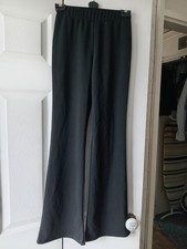ladies black bootleg trousers size S