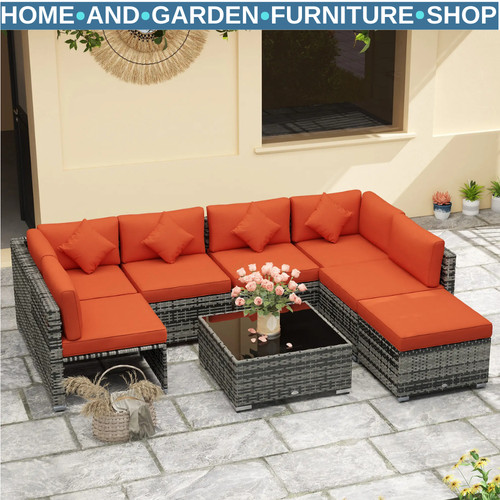 Piece rattan corner - 8,