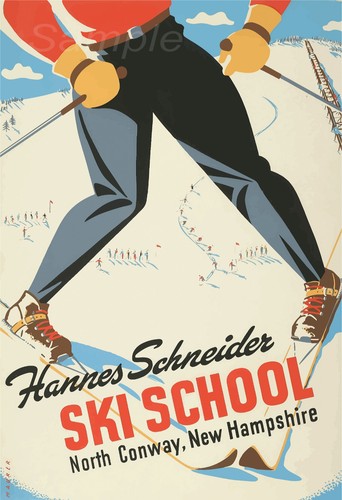 Vintage ski school - school, america