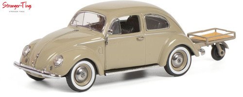 Schuco beetle with trailer - beetle,