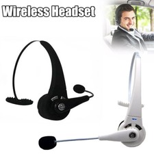 Wireless Bluetooth Headset Truck Driver Noise Cancelling Over-Head Headphones
