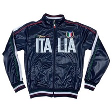 DESIERTO Italia Forza Track Suit 2 Piece Shiny Dark Blue Ladies Size Medium