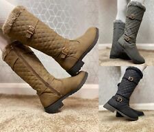Womens Mid Calf Boots Ladies