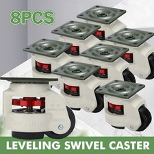 4/8x Workbench Adjustable Wheel Leveling Swivel Caster 2205lbs GD80F Heavy Load