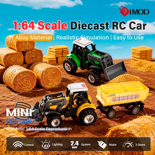 9imod farm tractor toy - 1:64, rc