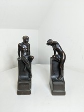 Pompeian Bronze Classic Art Book Ends Bronze Clad Antique