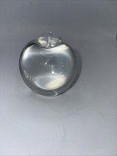 Clear Glass Apple Shaped