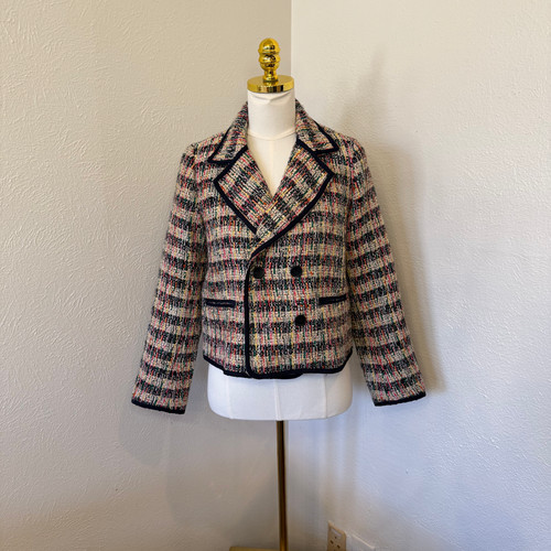 Talbots blazer café tweed - talbots,