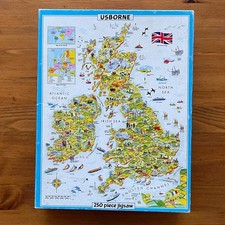 British Isles Jigsaw - 250 XXL large piece Usborne puzzle map UK COMPLETE