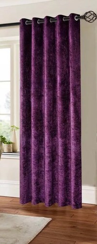 Crushed velvet luxury curtains - crushed,