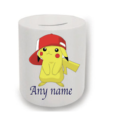 Pokemon Pikachu personalised money box