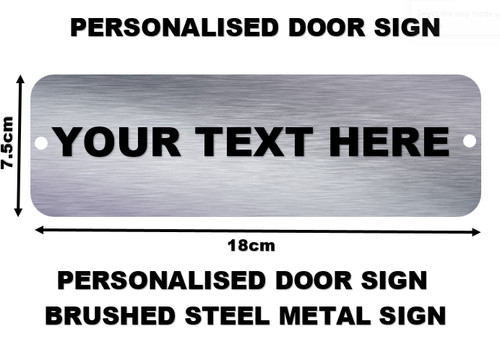 Personalised metal door - metal,