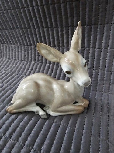 Lladro porcelain deer fawn - lladro,