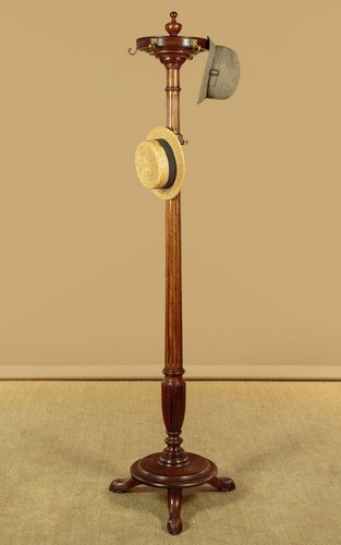 Antique oak hat coat - antique, &