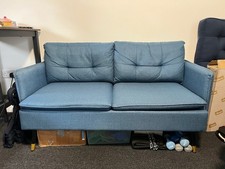 2 seater couch sofa Tobergill 2 Seater Linen Look Tufted Sofa Wayfair  RRP £179