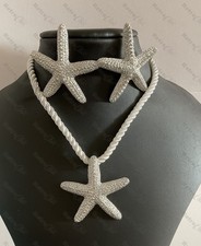 BIG SILVER STARFISH pendant