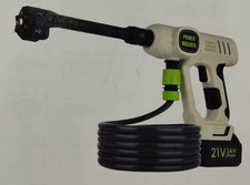 T72096 Cordless Pressure Washer, 28 Bar Handheld Portable 2x 21V 3Ah batteries