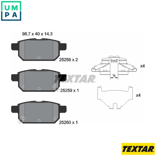 Brake pad set disc - set,