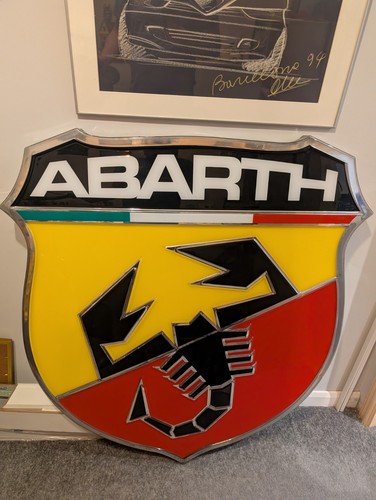 Abarth dealer sign - abarth,