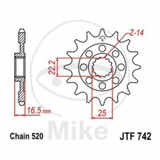 SPROCKET Z15 520 726.09.38