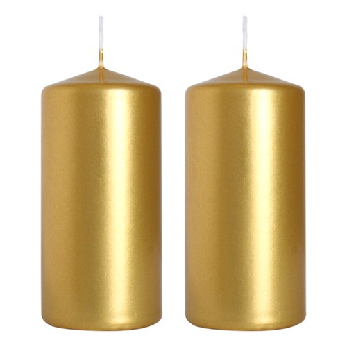 Gold metallic pillar - gold,