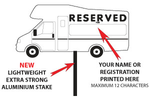 Motorhome caravan pitch marker - motorhome/caravan,