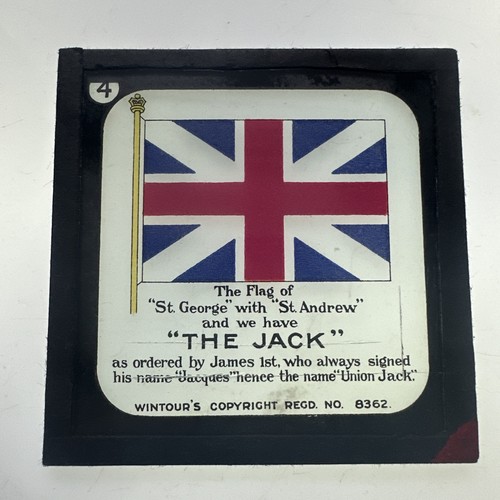 Antique magic lantern slide - lantern,
