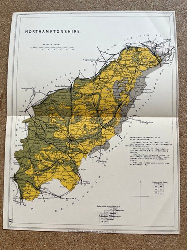 Antique geological map - , of