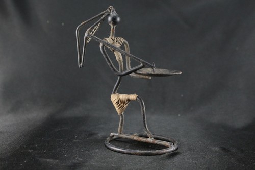 Antique handmade metal african - handmade,