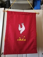 Church hanging  Banner : Red