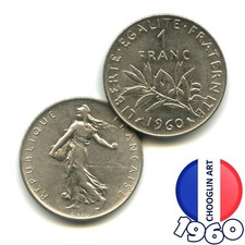 A FRENCH 1960 ONE FRANC 1Fr