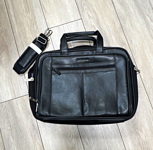 Samsonite leather laptop - leather,